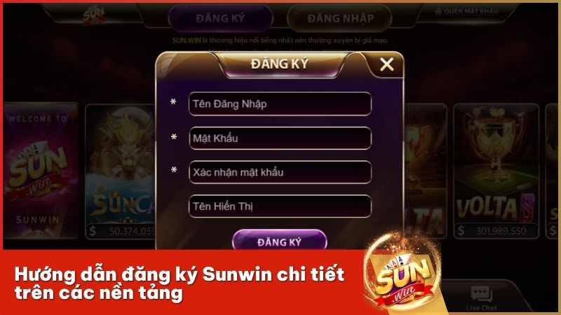 Chi tiết hướng dẫn đăng ký Sunwin thành công trên cả điện thoại và PC
