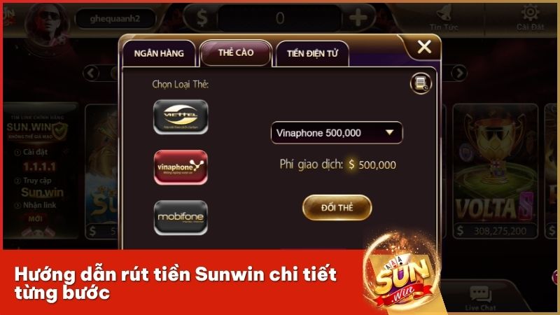 Quy trình hướng dẫn rút tiền Sunwin chi tiết giúp người chơi nhận thưởng trong tích tắc