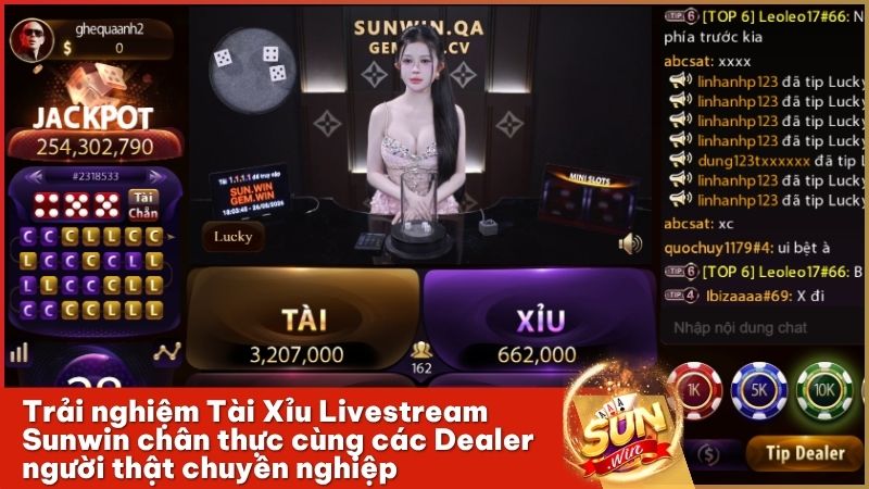 Tài xỉu Livestream trực tiếp đảm bảo tính công bằng và minh bạch tuyệt đối cho game thủ